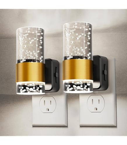 Aurelian Bubble: Luxury Golden Acrylic LED Night Light