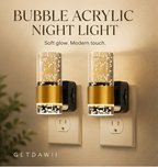 Aurelian Bubble: Luxury Golden Acrylic LED Night Light