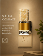 Aurelian Bubble: Luxury Golden Acrylic LED Night Light