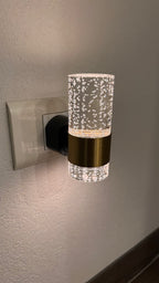 Golden Acrylic LED Night Light