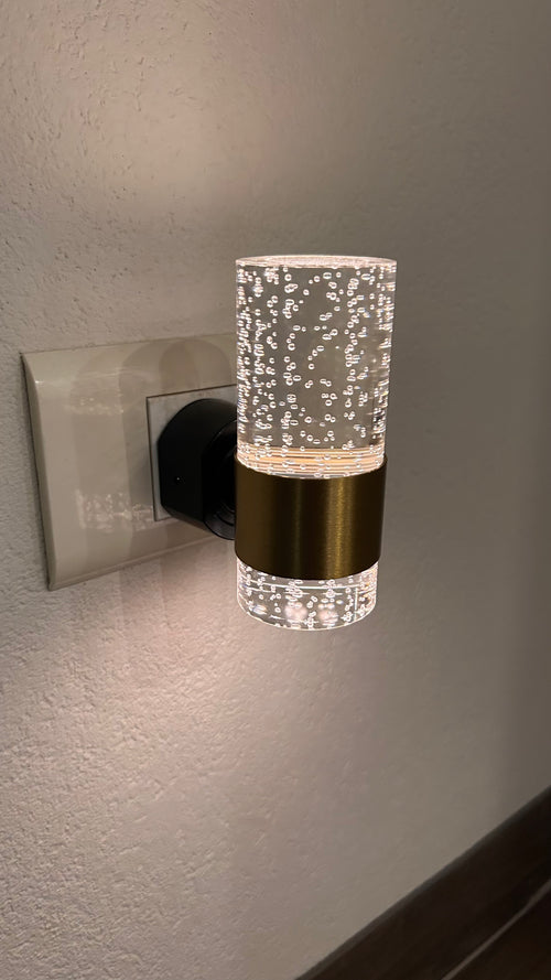 Golden Acrylic LED Night Light