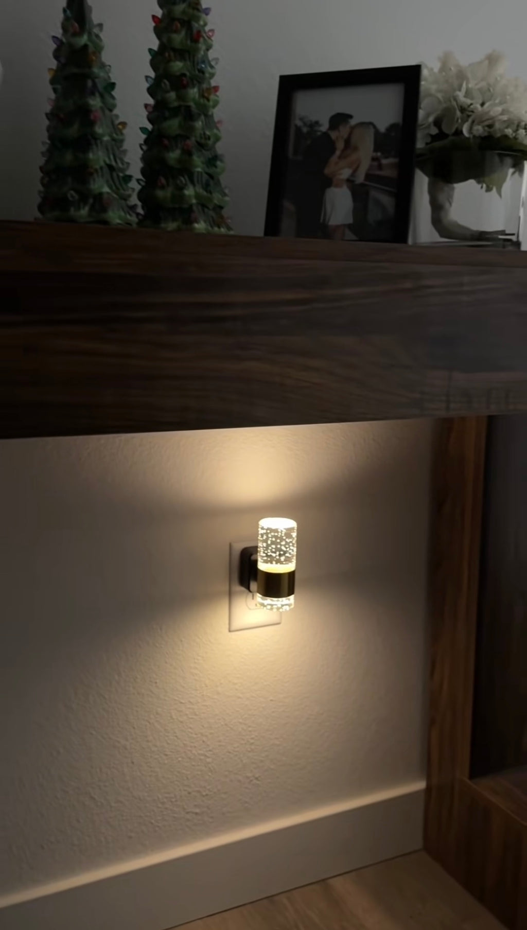 Golden Acrylic LED Night Light
